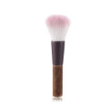 Customization New Mini Single Heart Shape Wood Handle  Fluffy Blending Powder Makeup Brushes  Soft Synthetic